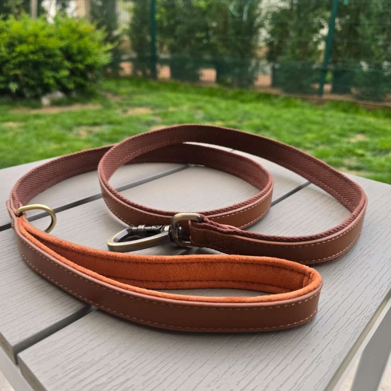 PawVella™ Guinzaglio in Pelle ARGO | Vera Pelle Bovina per Cani